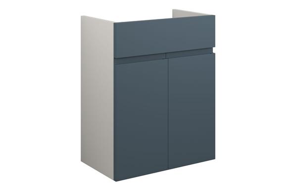 Clarence 500mm Standard Basin Unit - Matt Arley Blue (Grey Cab)